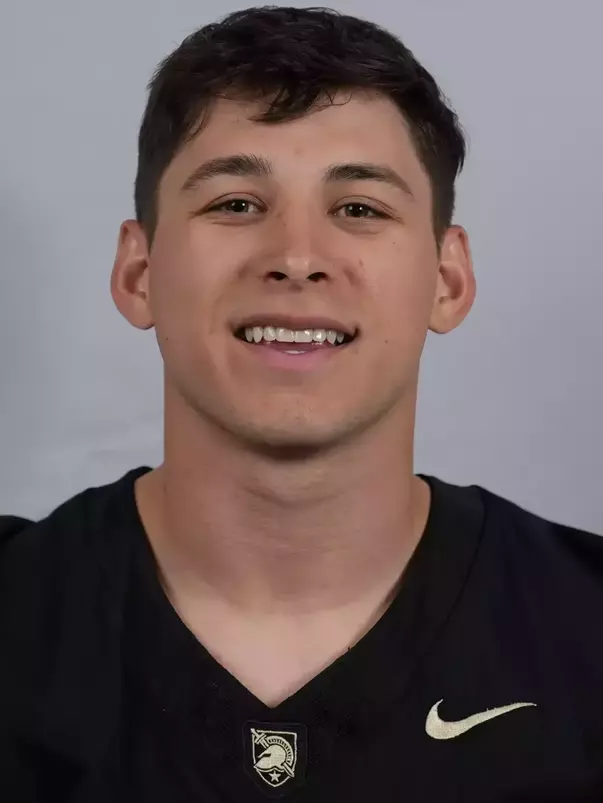 Zach Mundell headshot with a Black Army Football jersey on.