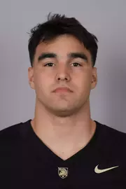 Zane Tallman headshot with a Black Army Football jersey on.
