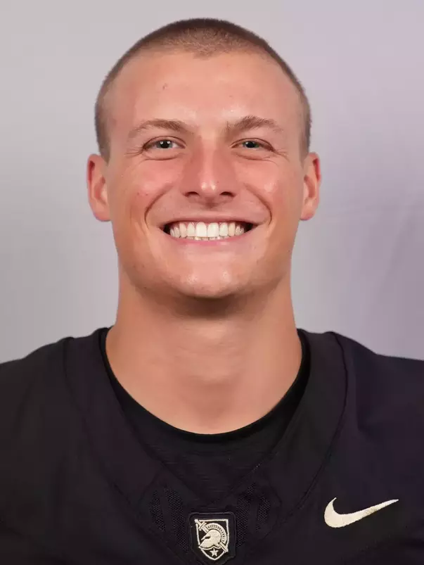 Stratton Fuller headshot with a Black Army Football jersey on.