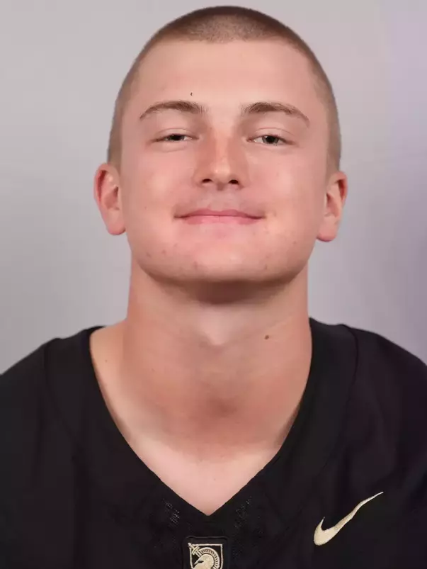 Max Penicie headshot with a Black Army Football jersey on.