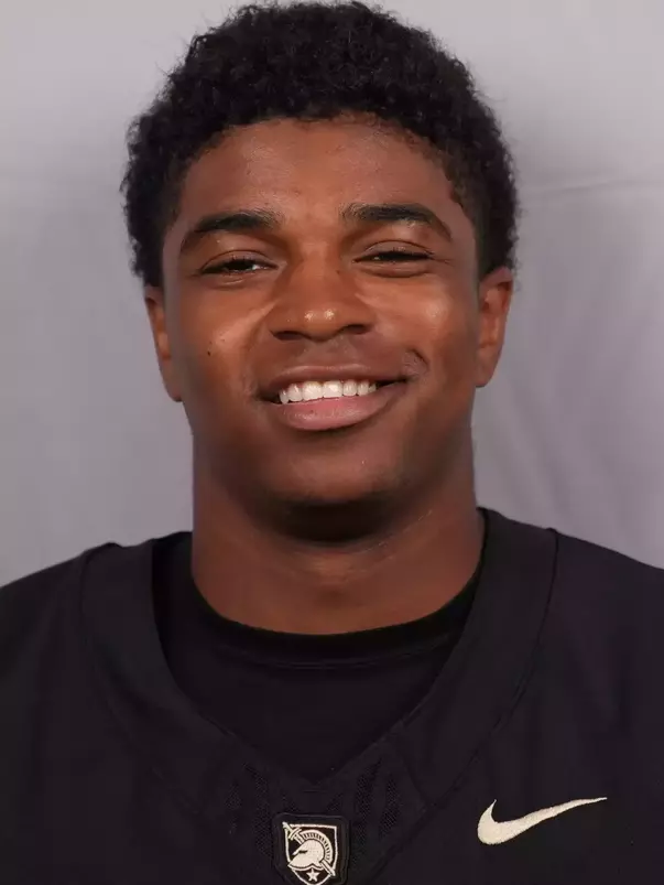 Chance Knox headshot with a Black Army Football jersey on.