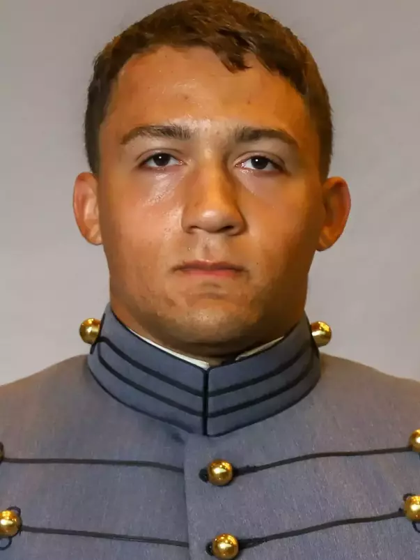 Tariq Adams Headshot with Cadet full dress gray.