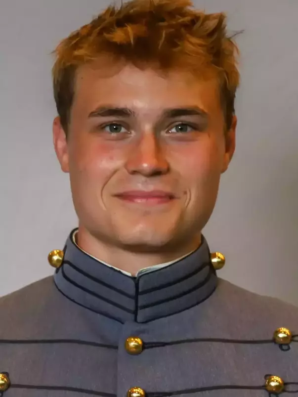 Brock Anderson Headshot with Cadet full dress gray.