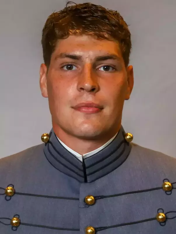 Landin Jacon-Duffy Headshot with Cadet full dress gray.