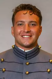Dylan Liskey Headshot with Cadet full dress gray.