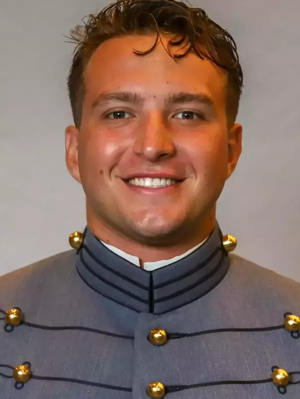 Dylan Liskey Headshot with Cadet full dress gray.