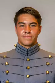 Lucas Perez Headshot with Cadet full dress gray.