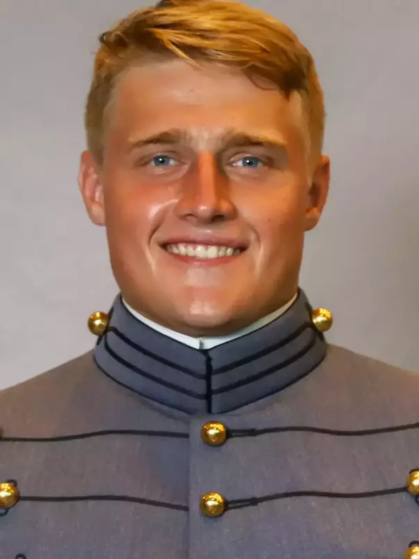 Trevor Schweer Headshot with Cadet full dress gray.
