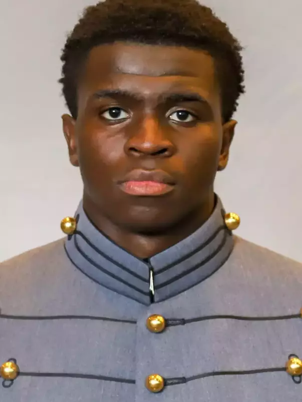 Jordan Thompson Headshot with Cadet full dress gray.