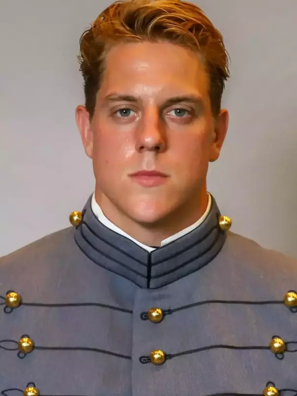 Dakoda Wagner Headshot with Cadet full dress gray.