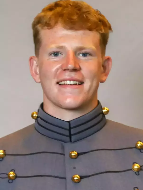 Liam Walsh Headshot with Cadet full dress gray.
