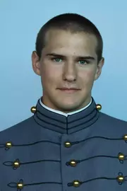 John Benson headshot with Cadet full dress gray on.