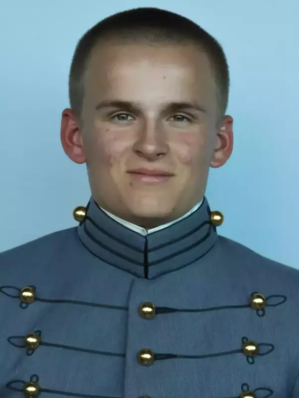 Braxton Blind headshot with Cadet full dress gray on.