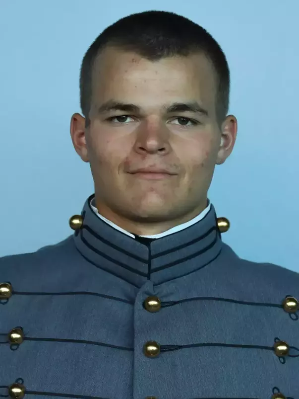 Nelson Knapke Headshot with Cadet full dress gray.