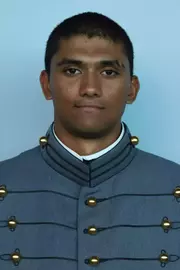 Ilen Menon Headshot with Cadet full dress gray.