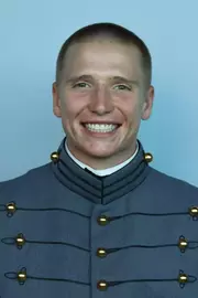 Christopher Newomb Headshot with Cadet full dress gray.