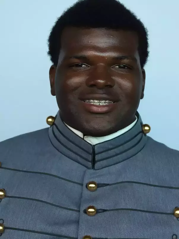Corey Singleton Headshot with Cadet full dress gray.