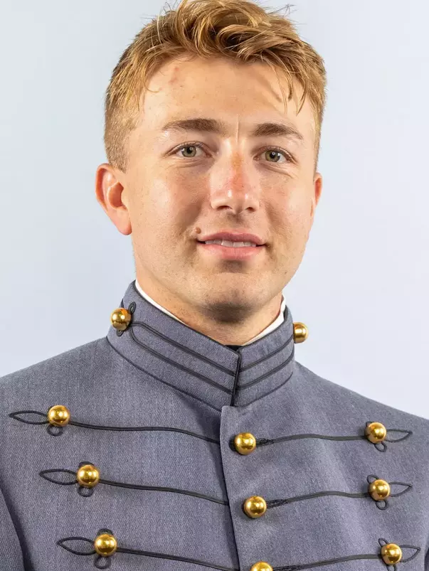 Jon Bell Headshot with Cadet full dress gray.