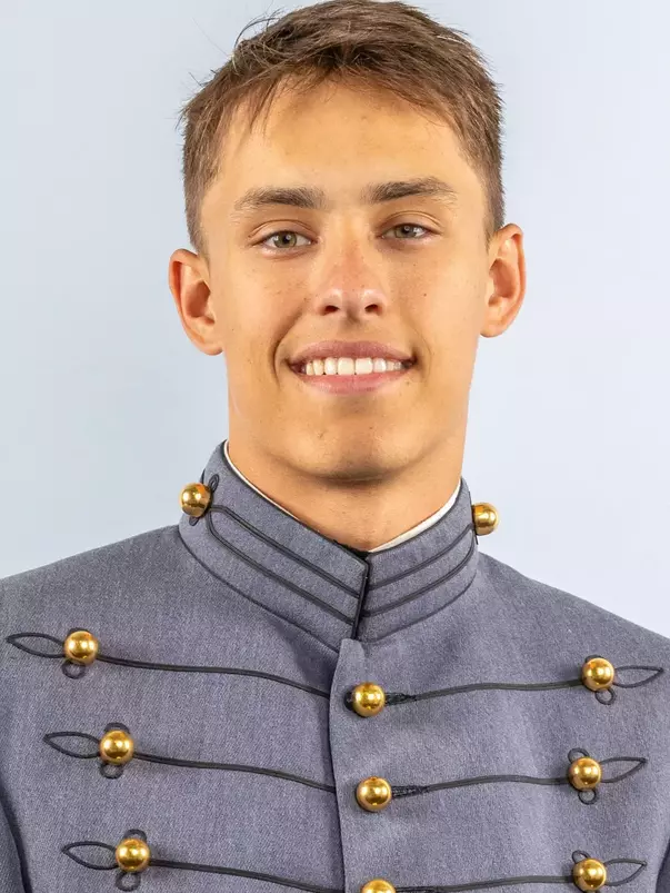 Jacob Biron Headshot with Cadet full dress gray.