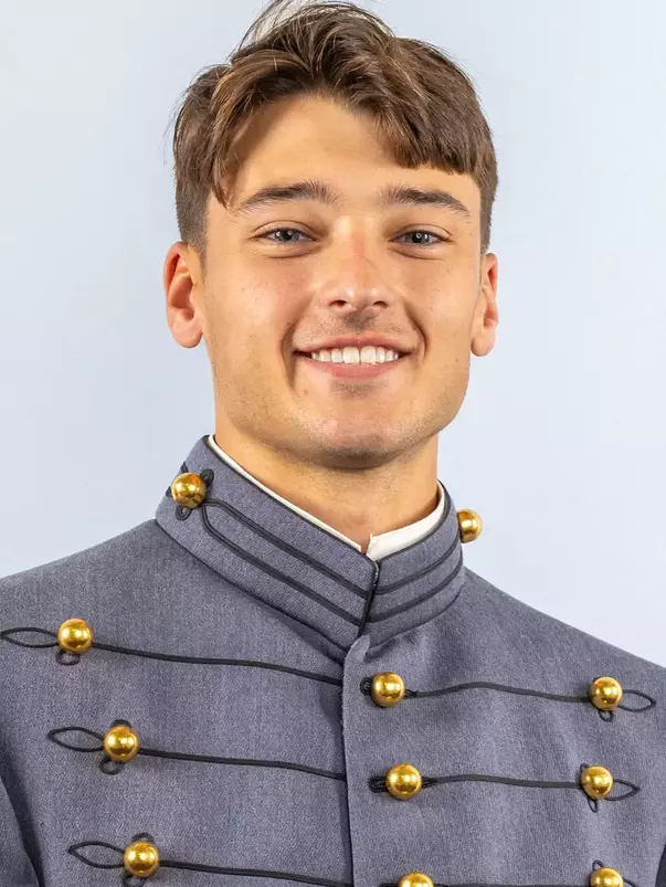Jude Brower Headshot with Cadet full dress gray.