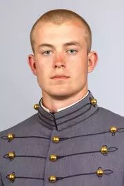 Caleb Caldwell headshot with Cadet full dress gray on.