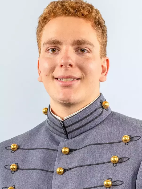 JJ Cataldo Headshot with Cadet full dress gray.