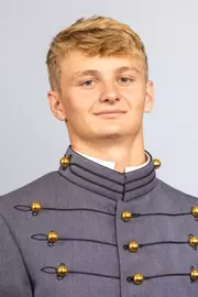 Tyler Clark headshot with Cadet full dress gray on.