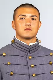 Ethan Dalland headshot with Cadet full dress gray on.