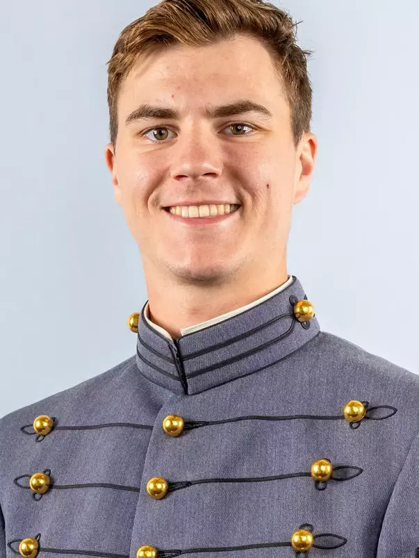 Joey Dosan Headshot with Cadet full dress gray.