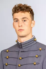 Gabriel Epstein headshot with Cadet full dress gray on.