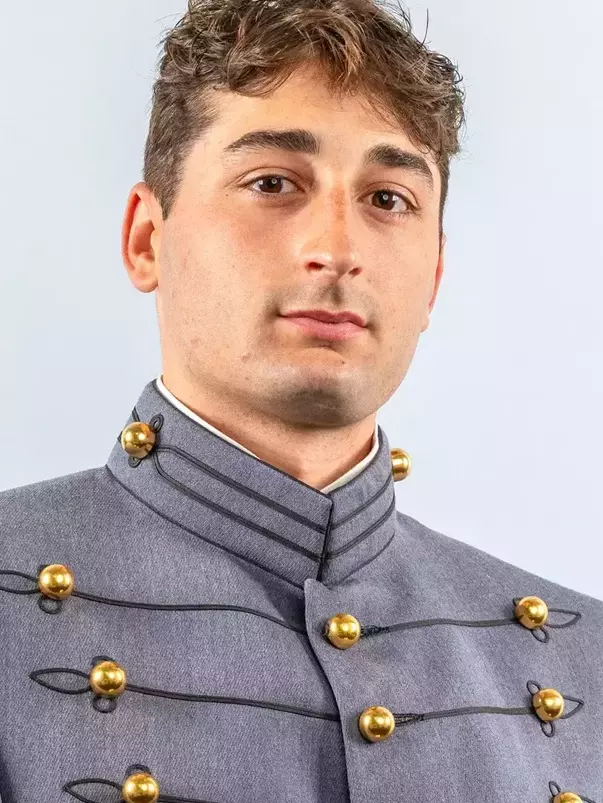Nils Forselius Headshot with Cadet full dress gray.