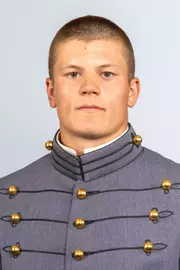 Gavin Gall headshot with Cadet full dress gray on.