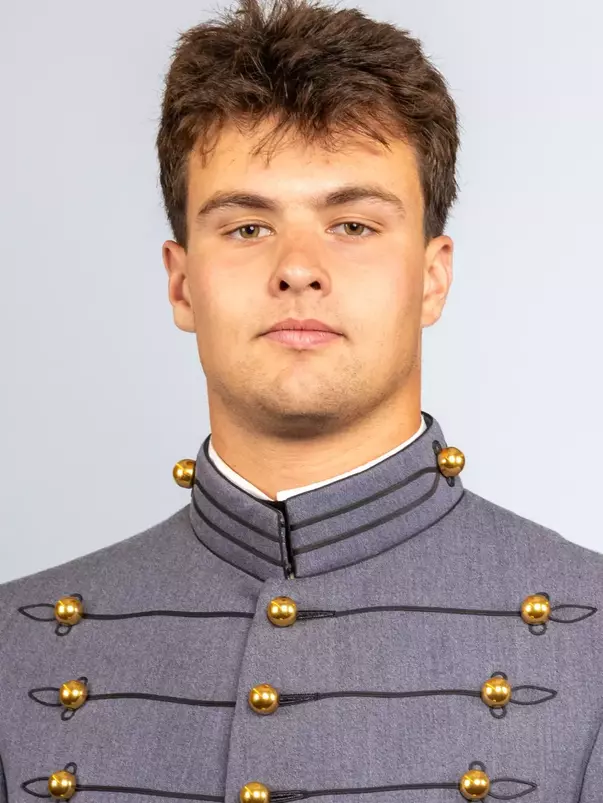 Connor Guibord headshot with Cadet full dress gray on.