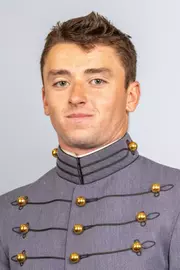 Mike Harney headshot with Cadet full dress gray on.