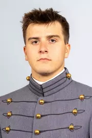 Connor Hofbauer headshot with Cadet full dress gray on.