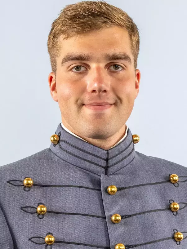 Gus Holt Headshot with Cadet full dress gray.