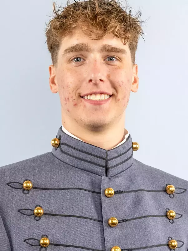 Ben Ivey Headshot with Cadet full dress gray.