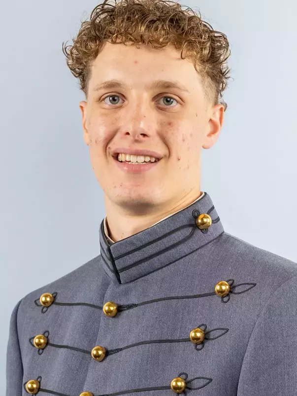 Jack Ivey Headshot with Cadet full dress gray.