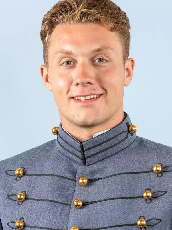 Lucas Kanta Headshot with Cadet full dress gray.