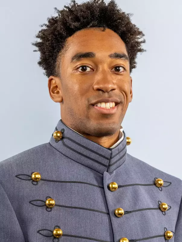 Brent Keefer Headshot with Cadet full dress gray.