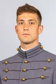 Cal Lambert headshot with Cadet full dress gray on.