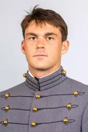 Jack Manero headshot with Cadet full dress gray on.