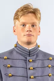 Adam Marshall Headshot with Cadet full dress gray.