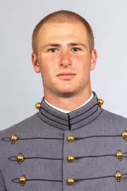 Jake Martini headshot with Cadet full dress gray on.