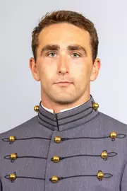 Brendan McCrary headshot with Cadet full dress gray on.