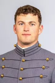 Drew Miller headshot with Cadet full dress gray on.