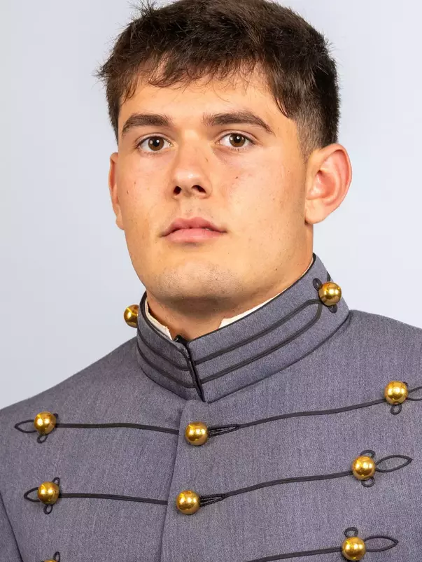 Patrick Murphy headshot with Cadet full dress gray on.