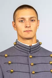 Keegan Nyman headshot with Cadet full dress gray on.
