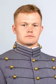 Evan Plunkett headshot with Cadet full dress gray on.