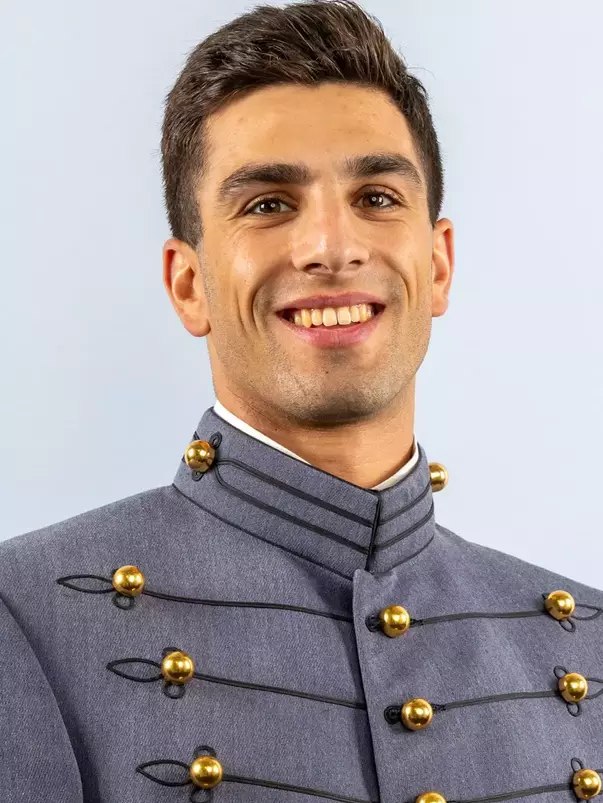Vincent Salice Headshot with Cadet full dress gray.